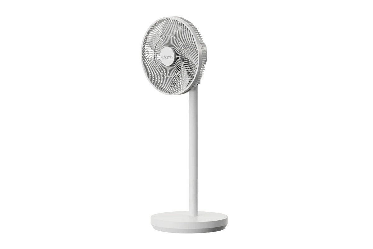 Kogan SmarterHome™ Premium Rechargeable 3D Oscillating DC Fan (White)