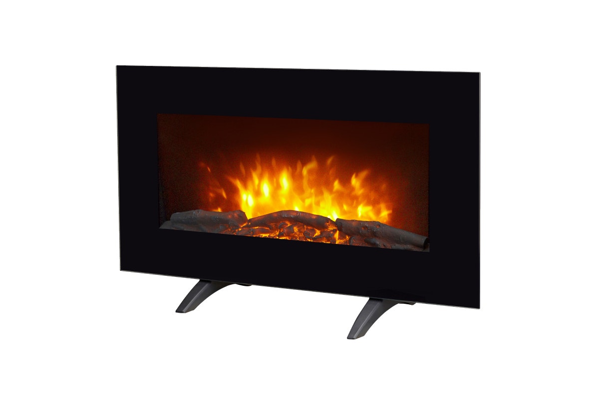 Kogan SmarterHome™ 2000W Electric Fireplace Heater with Log Effect