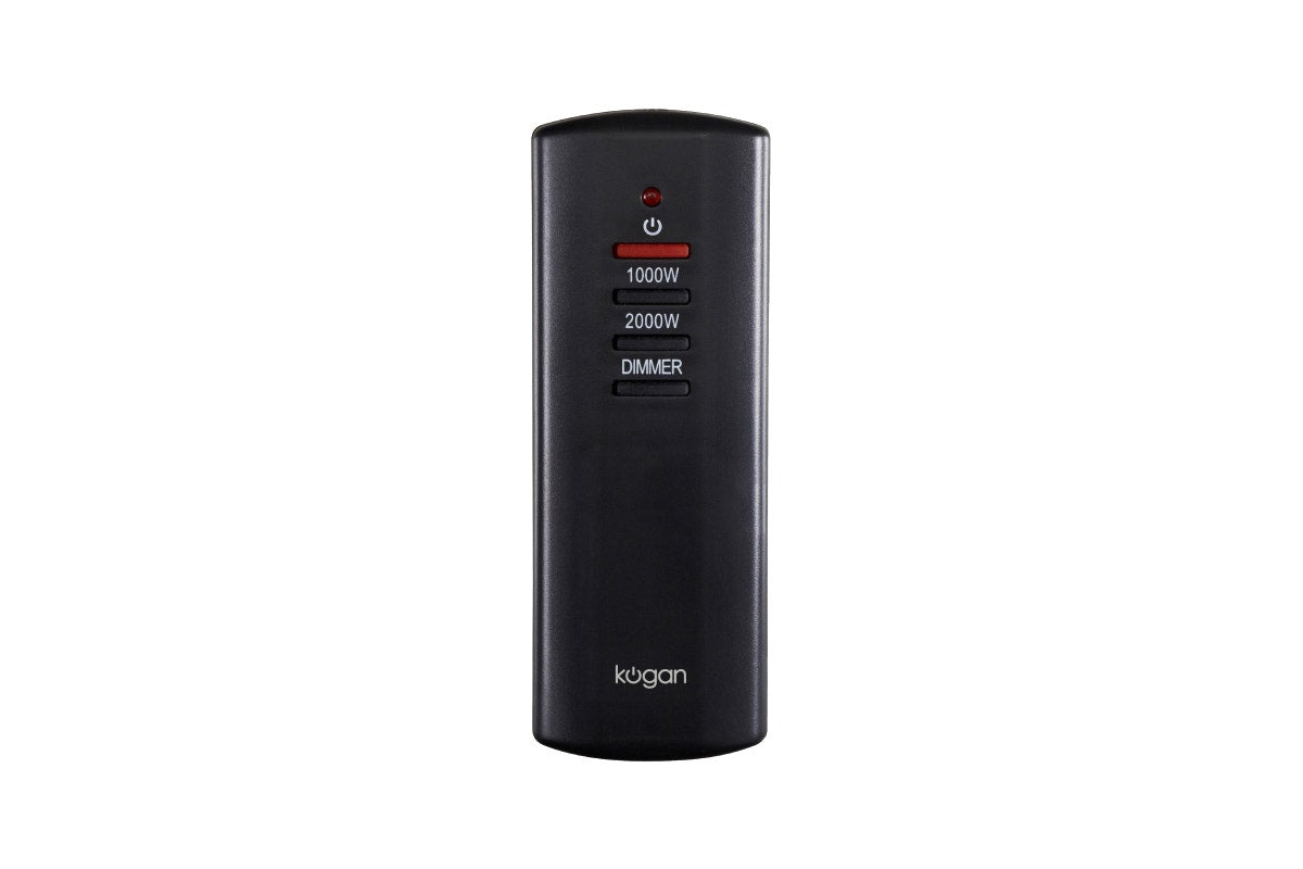Kogan SmarterHome™ 2000W Electric Fireplace Heater with Log Effect