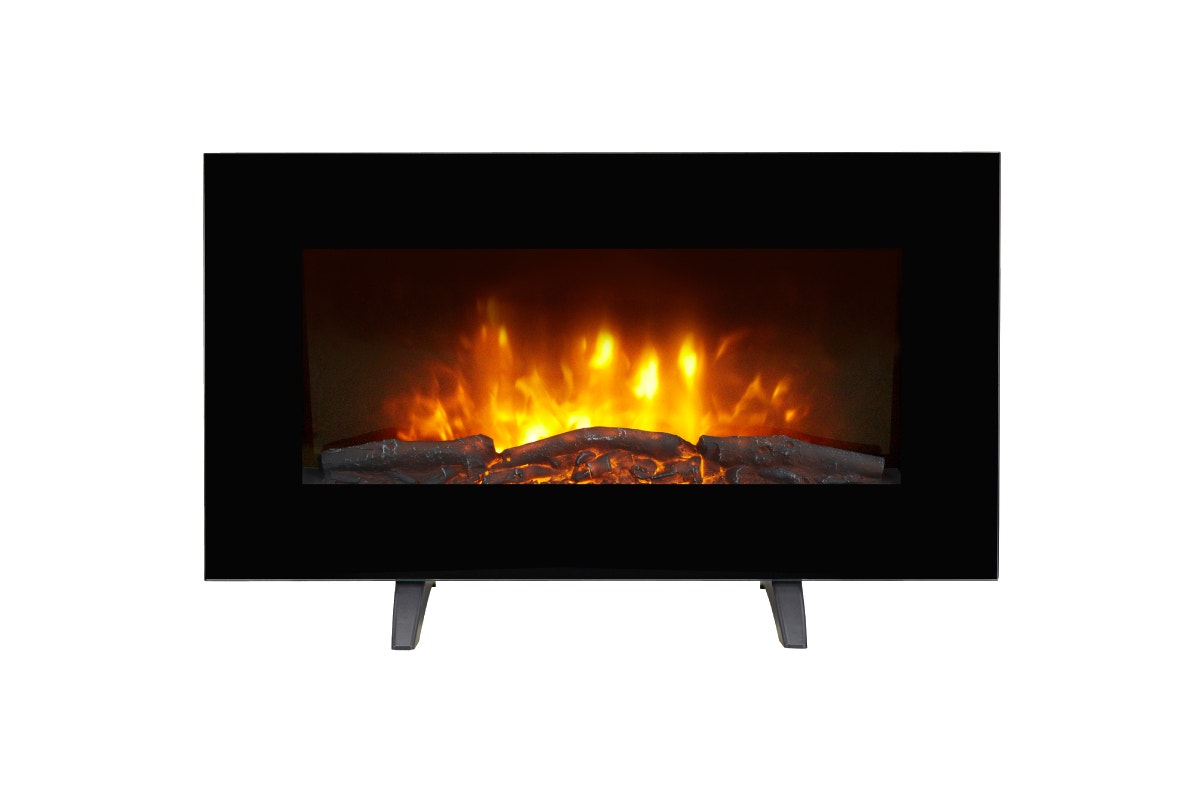 Kogan SmarterHome™ 2000W Electric Fireplace Heater with Log Effect