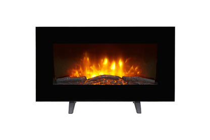 Kogan SmarterHome™ 2000W Electric Fireplace Heater with Log Effect
