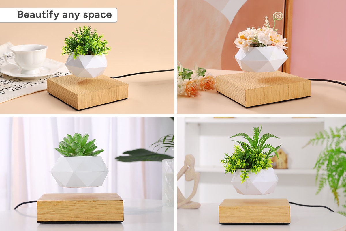 Kogan Magnetic Levitating Rotating Plant Pot