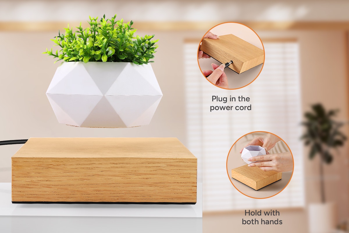 Kogan Magnetic Levitating Rotating Plant Pot