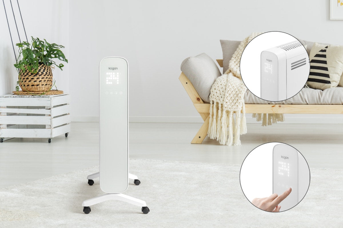 Kogan SmarterHomeâ„¢ 2.4kW Oil-Free Heater  - White)