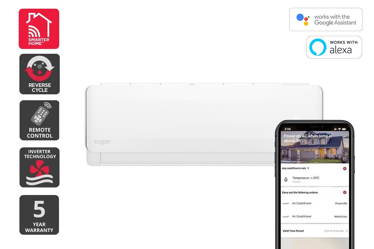 Kogan SmarterHome™ 5.2kW Inverter Split System Air Conditioner (Reverse Cycle)