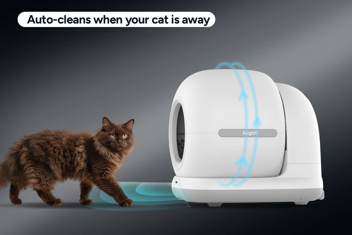 Kogan SmarterHome™ Automatic Self-Cleaning Smart Cat Litter Box