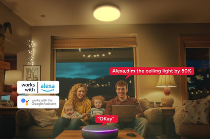 Kogan SmarterHome™ LED RGBIC + CCT Ceiling Light - Wi-Fi