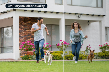 Kogan SmarterHome™ 3MP Outdoor Battery Powered Pan and Tilt Security Camera with Spotlight