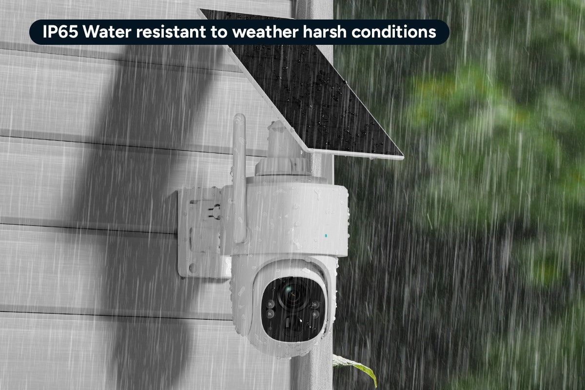 Kogan SmarterHome™ 3MP Outdoor Battery Powered Pan and Tilt Security Camera with Spotlight