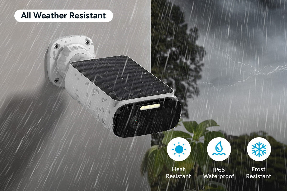 Kogan SmarterHome™ 3MP Outdoor Battery & Solar Powered Wireless Security Camera with Spotlight