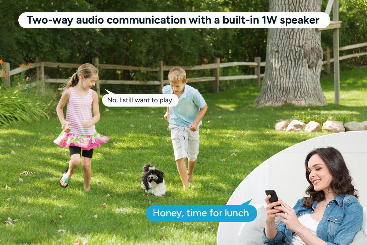 Kogan SmarterHome™ 3MP Outdoor Battery & Solar Powered Wireless Security Camera with Spotlight