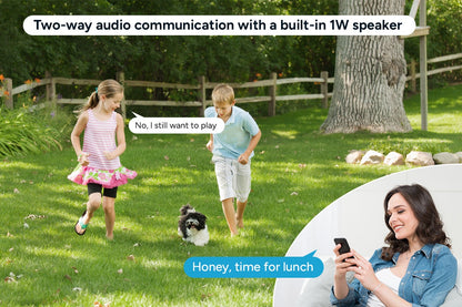 Kogan SmarterHome™ 3MP Outdoor Battery & Solar Powered Wireless Security Camera with Spotlight