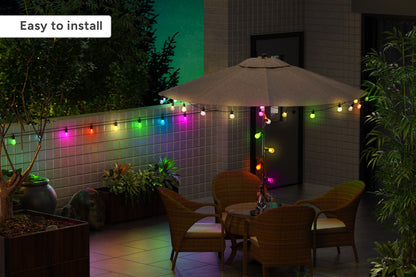 Kogan SmarterHomeâ„¢ RGBICW Festoon Lights (15m)