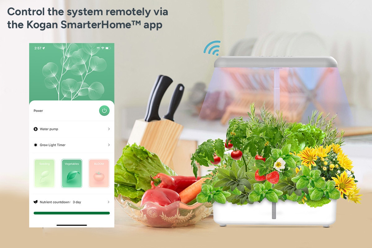 Kogan SmarterHome Indoor 14 Pod Hydroponics Growing System