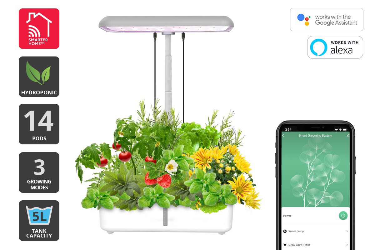 Kogan SmarterHome Indoor 14 Pod Hydroponics Growing System