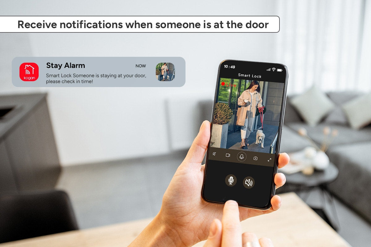 Premium SmarterHome Wi-Fi Fingerprint Video Smart Lock with Monitor