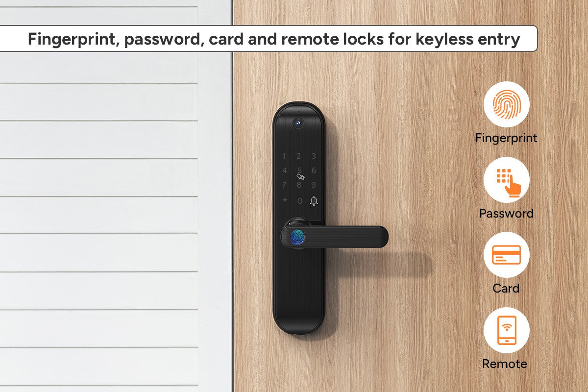 Premium SmarterHome Wi-Fi Fingerprint Video Smart Lock with Monitor