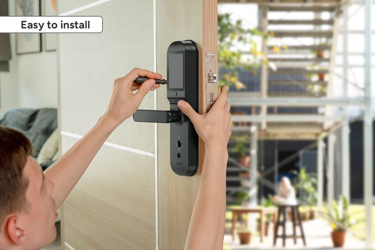 Premium SmarterHome Wi-Fi Fingerprint Video Smart Lock with Monitor