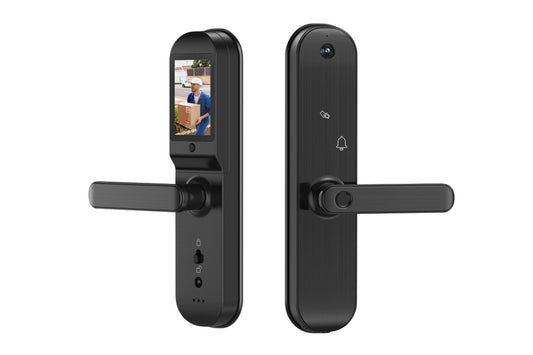 Premium SmarterHome Wi-Fi Fingerprint Video Smart Lock with Monitor – view 2