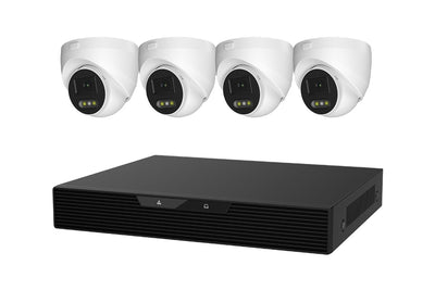 Kogan SmarterHome 8 Channel NVR AI Security Camera System with 4 x 8MP Cameras - 4TB, PoE