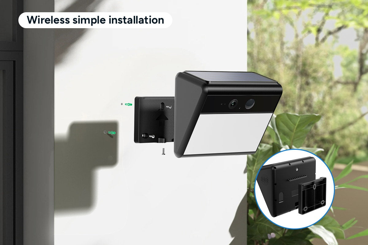 Kogan SmarterHome™ 3MP Outdoor Solar Security Camera with Floodlight