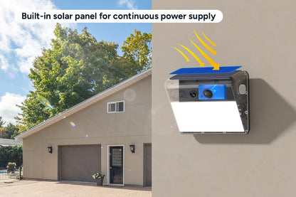 Kogan SmarterHome™ 3MP Outdoor Solar Security Camera with Floodlight