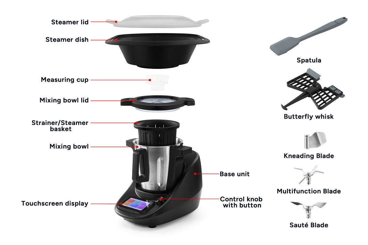 Kogan SmarterHome™ ThermoBlend All-In-One Food Processor & Cooker