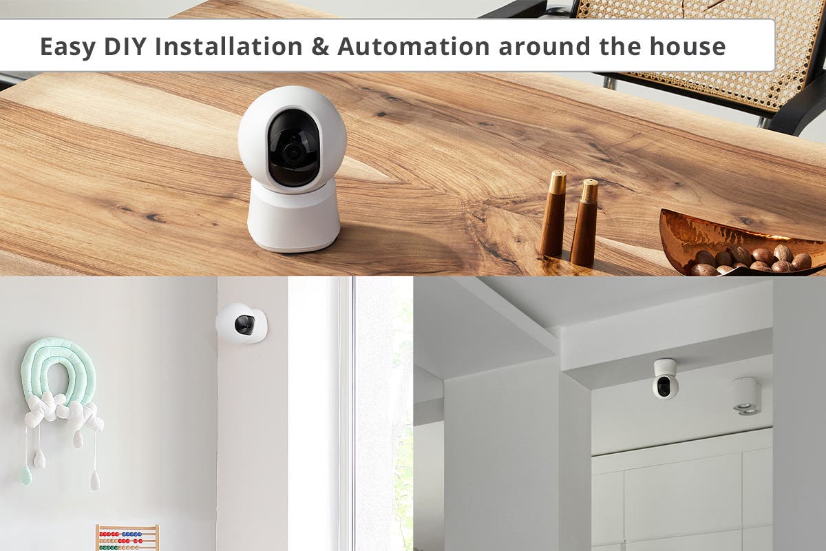 Kogan SmarterHome™ 3MP Pan & Tilt Motion Tracking Security & Pet Camera