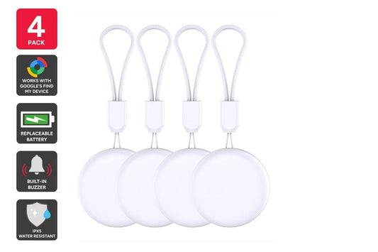 Kogan Smart Tag Tracker for Google's Find My Device (4 Pack)