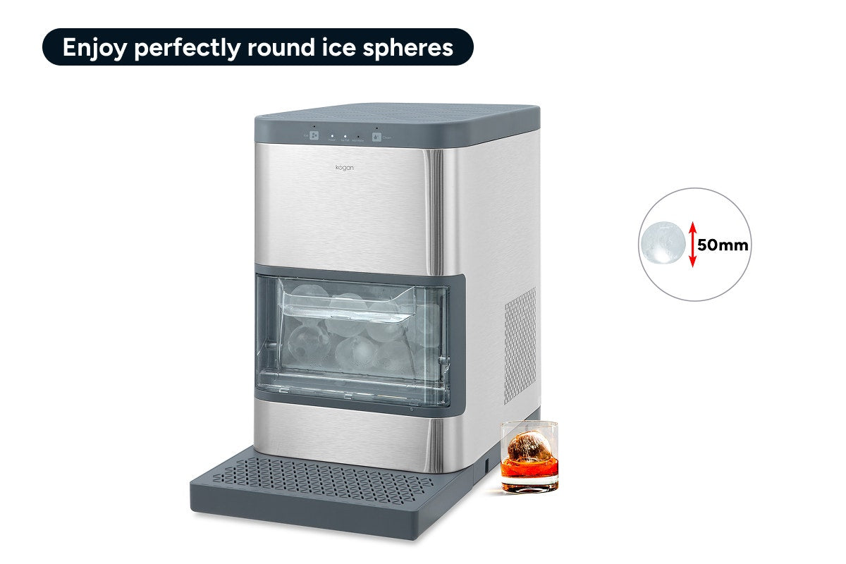 Kogan Ice Sphere Maker (Stainless Steel)