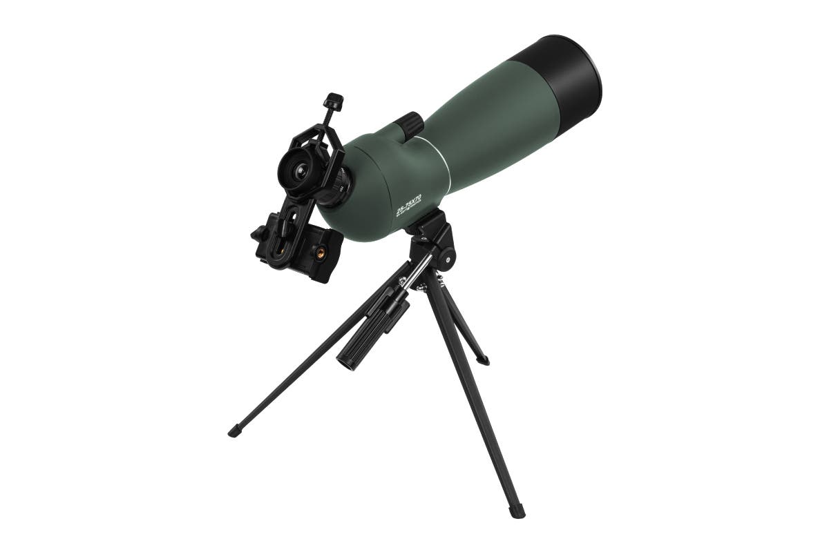 Kogan 25-75x70 Spotting Scope with Tripod and Phone Adapter Set