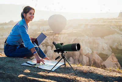 Kogan 25-75x70 Spotting Scope with Tripod and Phone Adapter Set