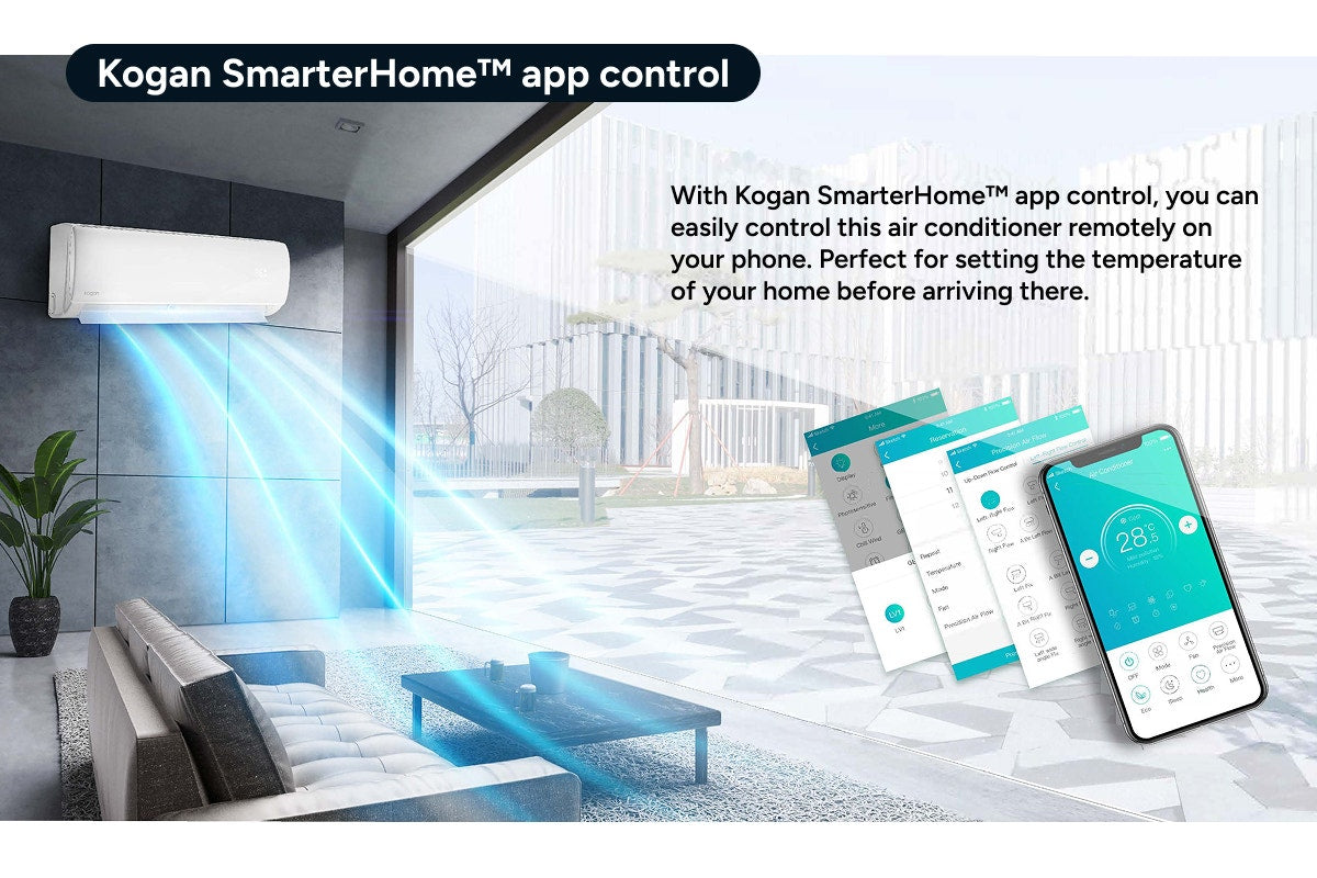 Kogan SmarterHome™ 3.5kW Inverter Split System Air Conditioner (Reverse Cycle)