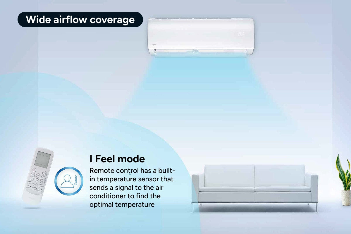 Kogan SmarterHome™ 3.5kW Inverter Split System Air Conditioner (Reverse Cycle)