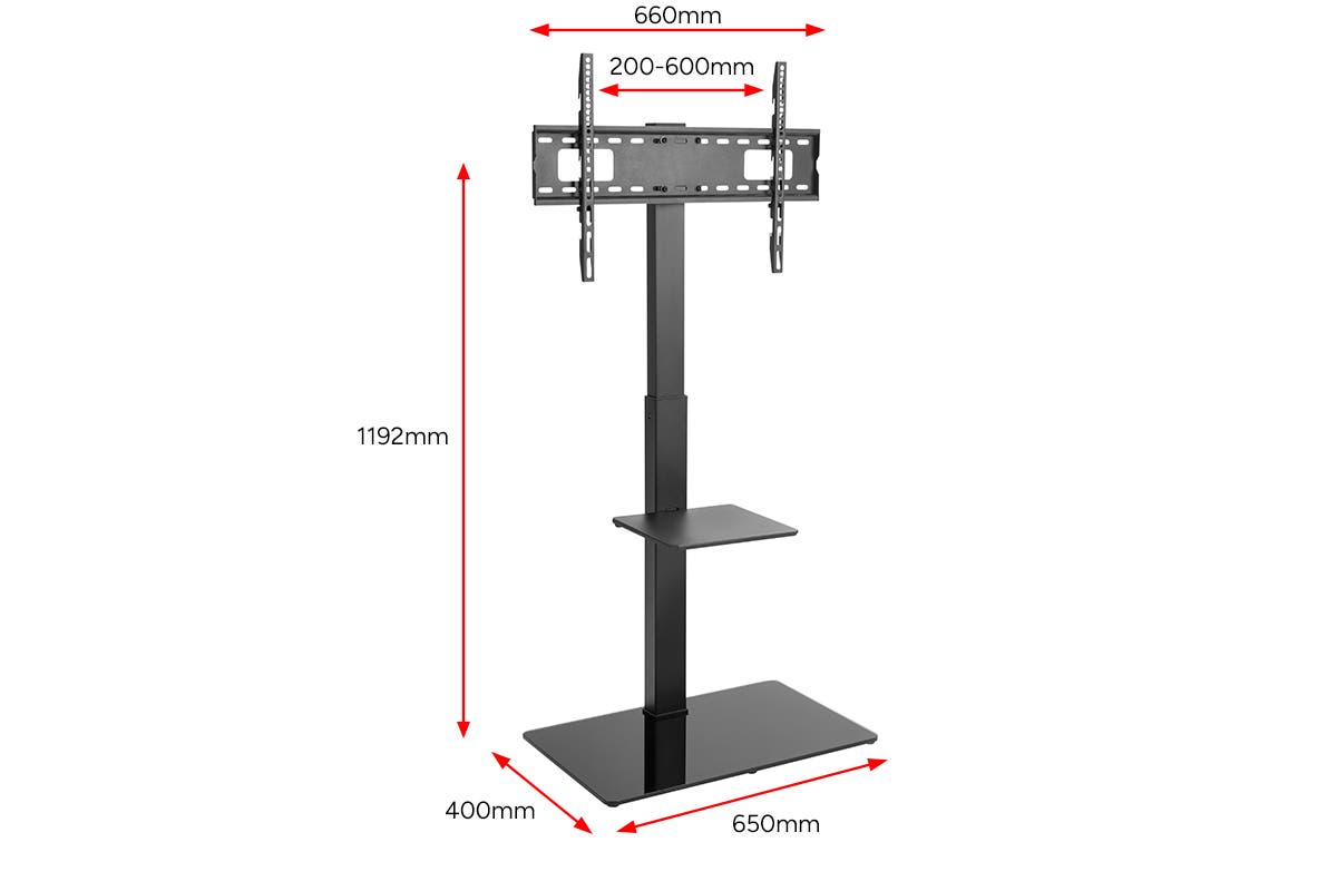 Kogan TV Stand Mount with Shelf for 37" to 70" TVs