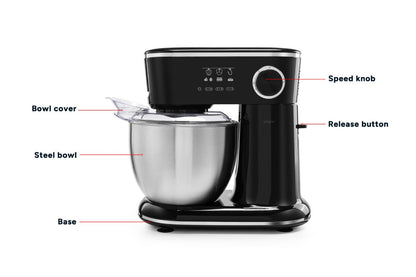 Kogan 600W Stand Mixer (Black)