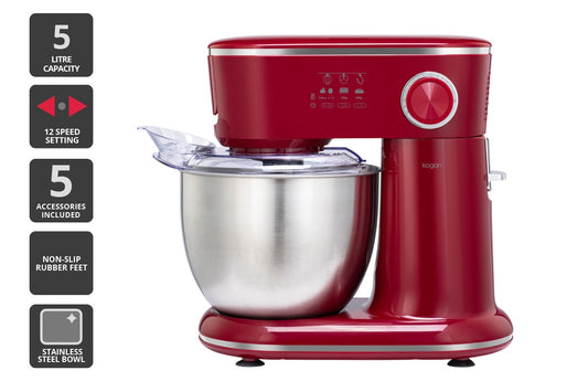Kogan 5L Stand Mixer (Red)