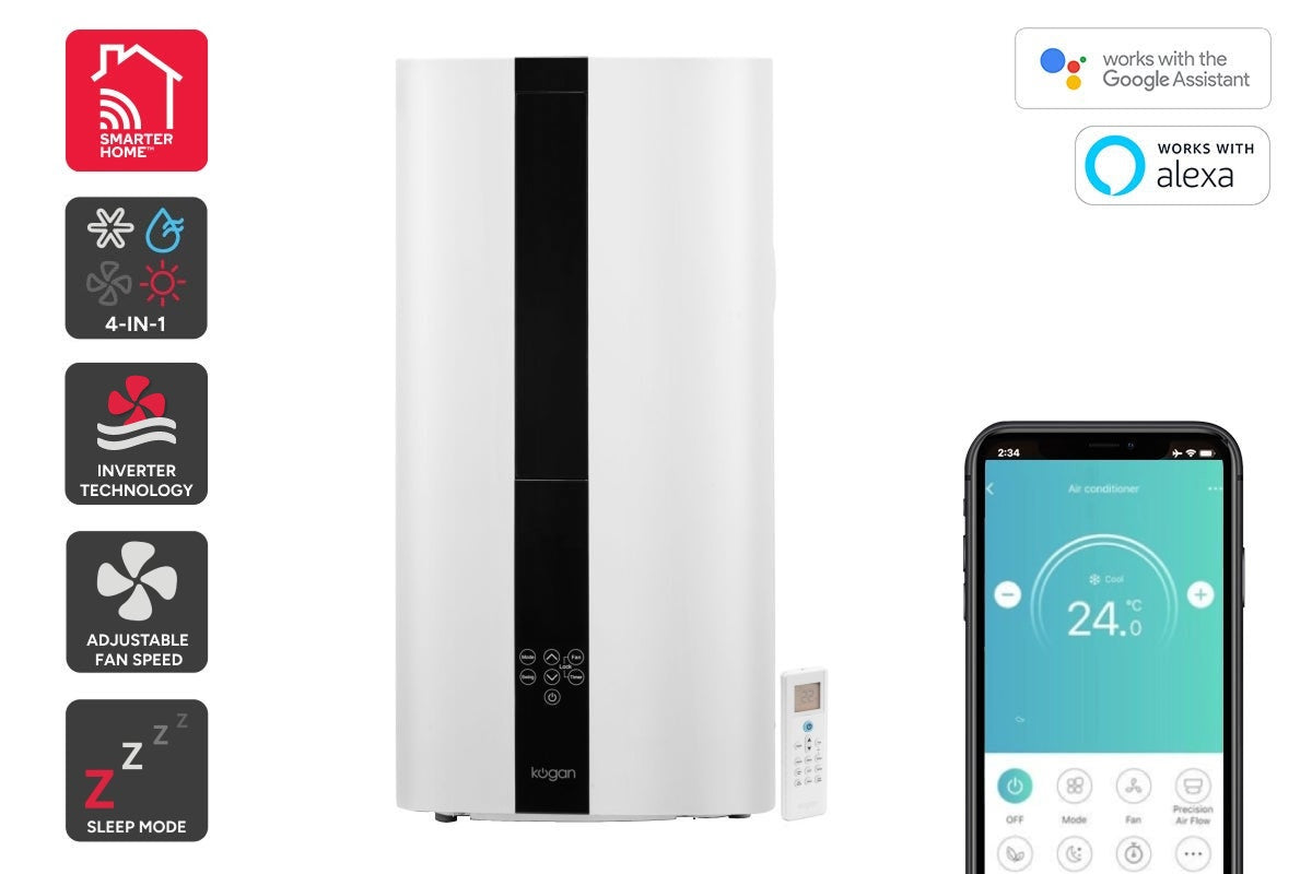 Kogan SmarterHome™ 3.0kW Inverter Vertical Window Air Conditioner (Reverse Cycle)