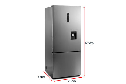 Kogan 412L Bottom Mount Fridge with Water Dispenser (Stainless Steel)