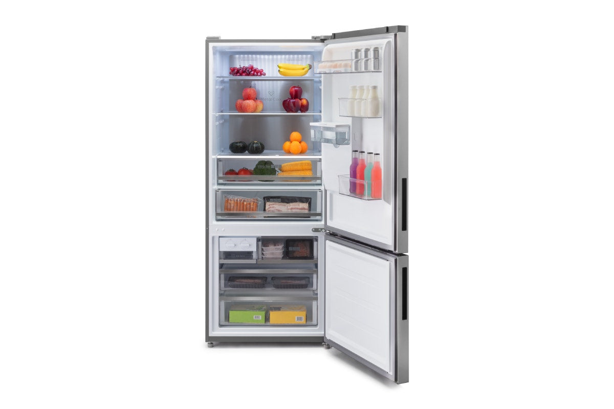 Kogan 412L Bottom Mount Fridge with Water Dispenser (Stainless Steel)