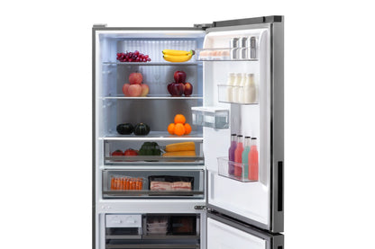 Kogan 412L Bottom Mount Fridge with Water Dispenser (Stainless Steel)