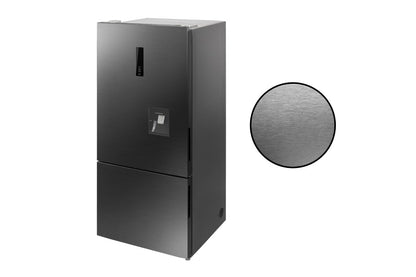 Kogan 412L Bottom Mount Fridge with Water Dispenser (Dark Stainless Steel)