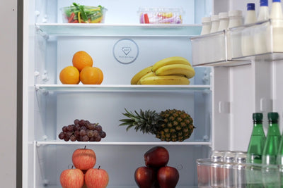 Kogan 416L Bottom Mount Fridge - Stainless Steel