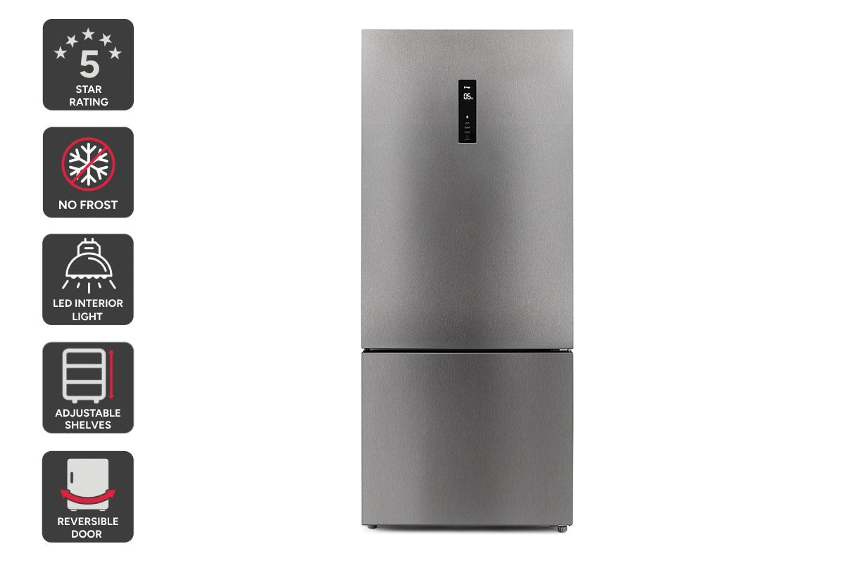 Kogan 416L Bottom Mount Fridge (Stainless Steel)