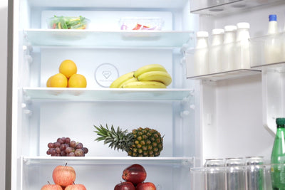Kogan 416L Bottom Mount Fridge - Dark Stainless Steel