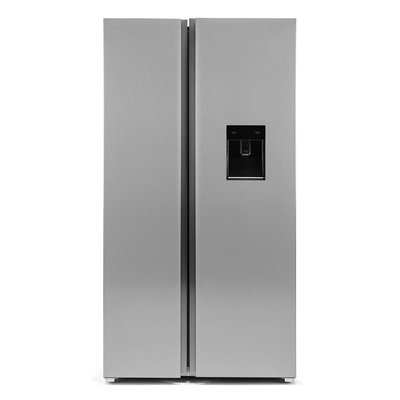 Kogan 631L Side by Side Fridge with Water Dispenser Stainless Steel