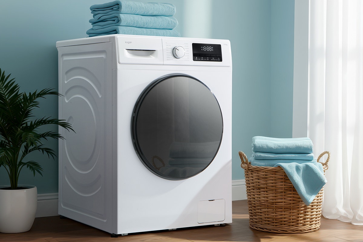 Kogan 10kg Front Load BLDC Inverter Washing Machine (White)