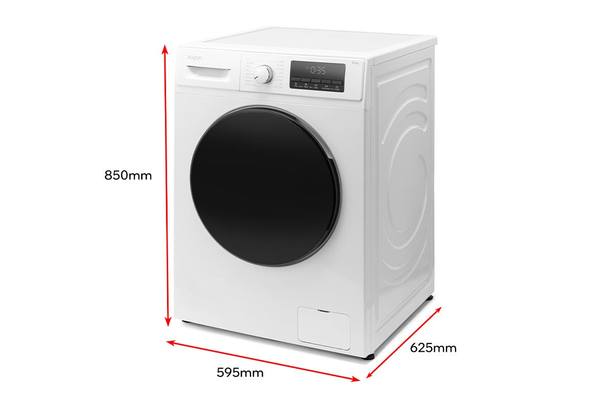 Kogan 8.5kg Front Load BLDC Inverter Washing Machine (White)