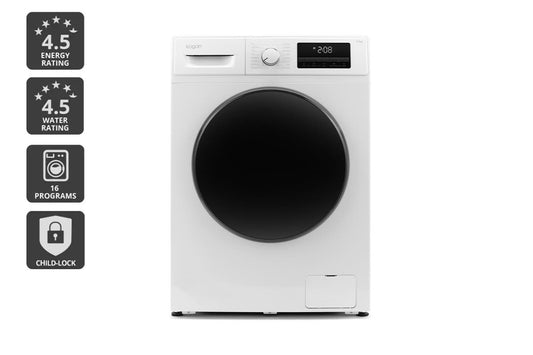 Kogan 8.5kg Front Load BLDC Inverter Washing Machine (White) - Auzzistore