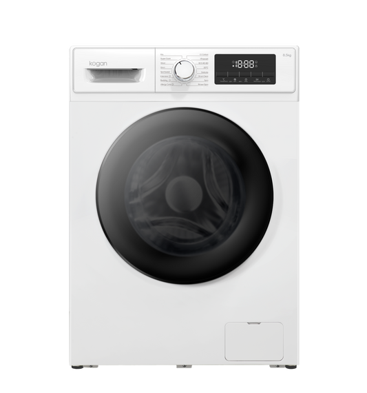 Kogan 8.5kg Front Load BLDC Inverter Washing Machine (White) - Auzzistore